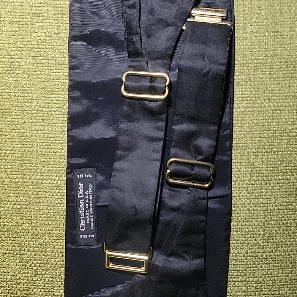 Christian Dior Mens Silk Cummerbund - Picture 6 of 12